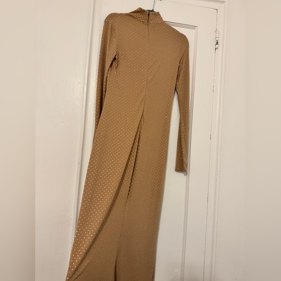 Show me your Mumu embellished maxi nude gown custom thumbholes small Modest - Picture 4 of 5